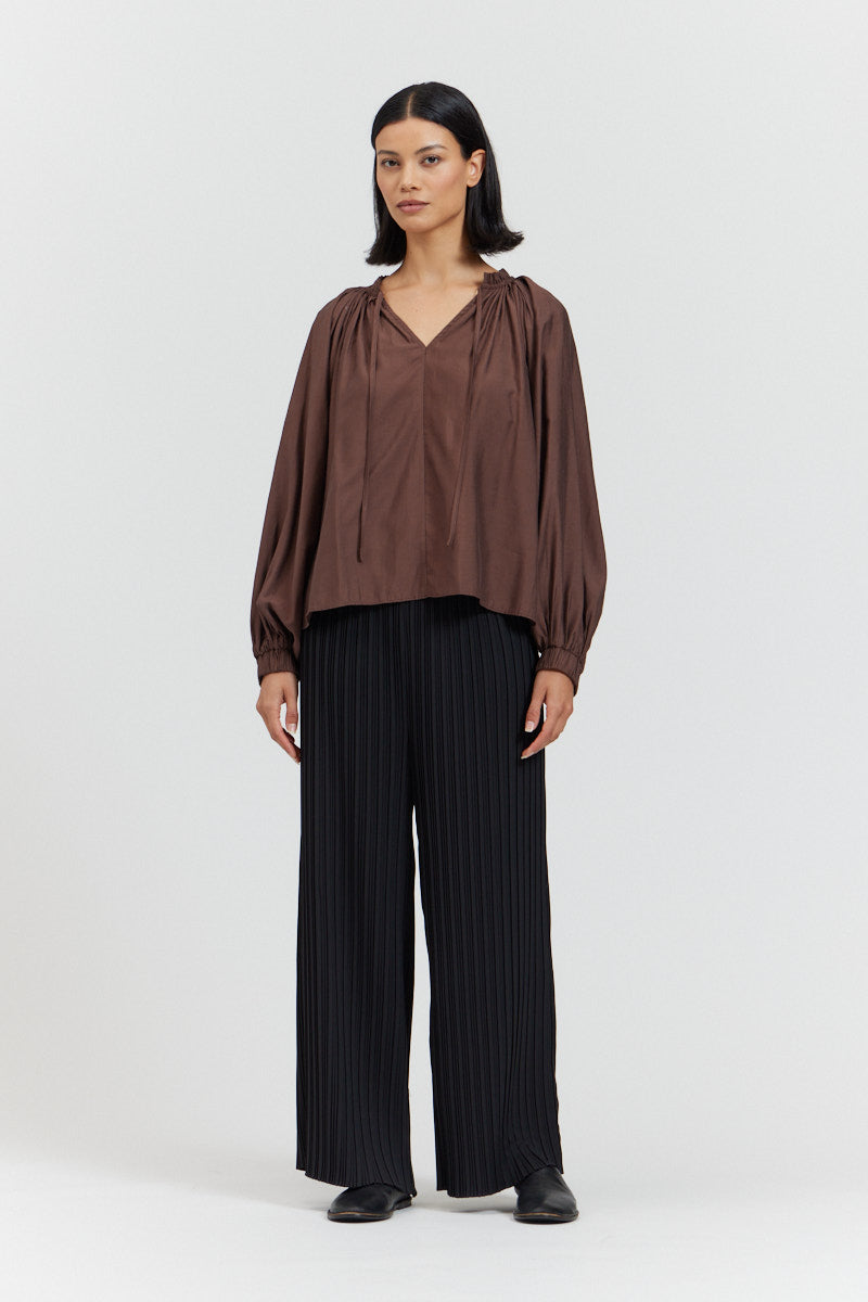 Pleated Blouse