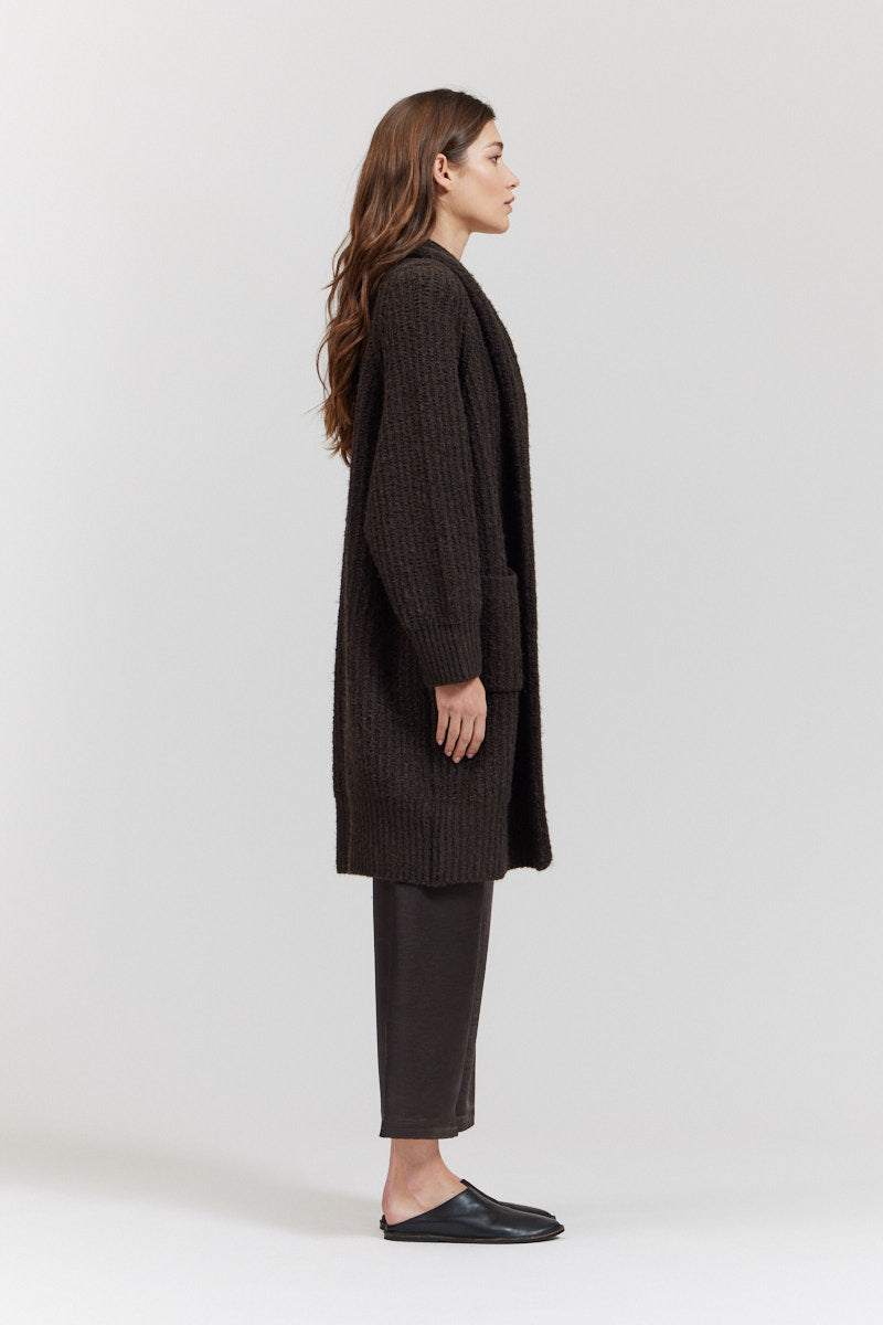 Long Shawl Collar Cardigan