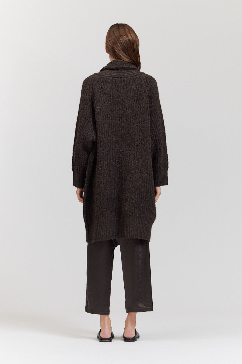 Long Shawl Collar Cardigan