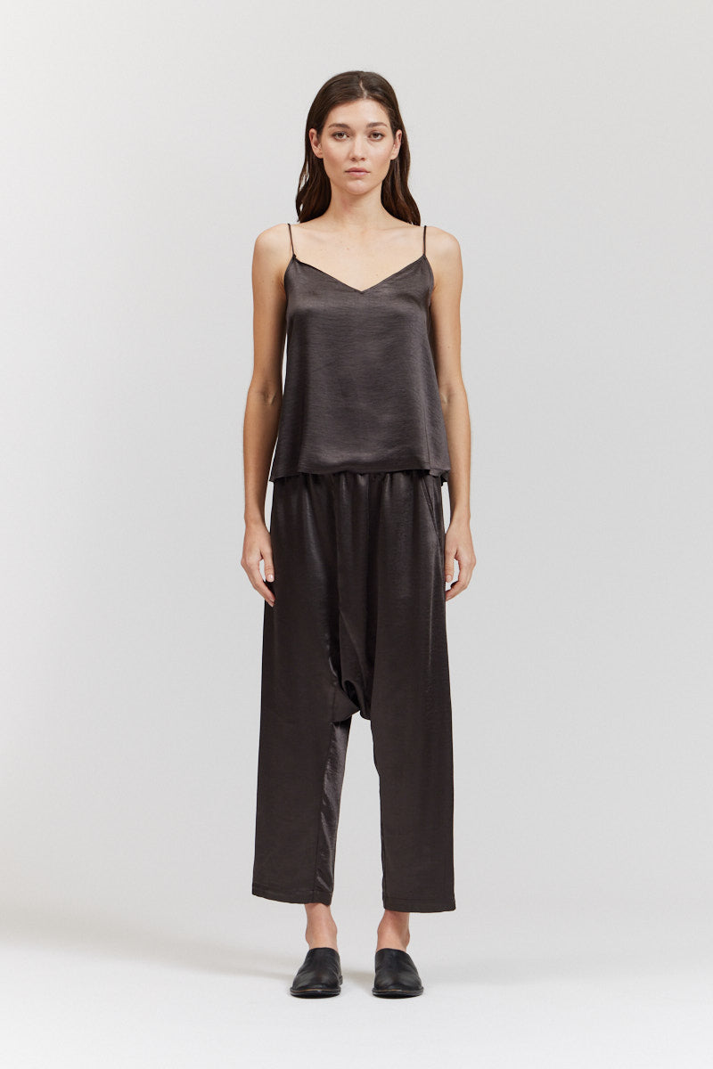 Bias Satin Raw Edge Tank