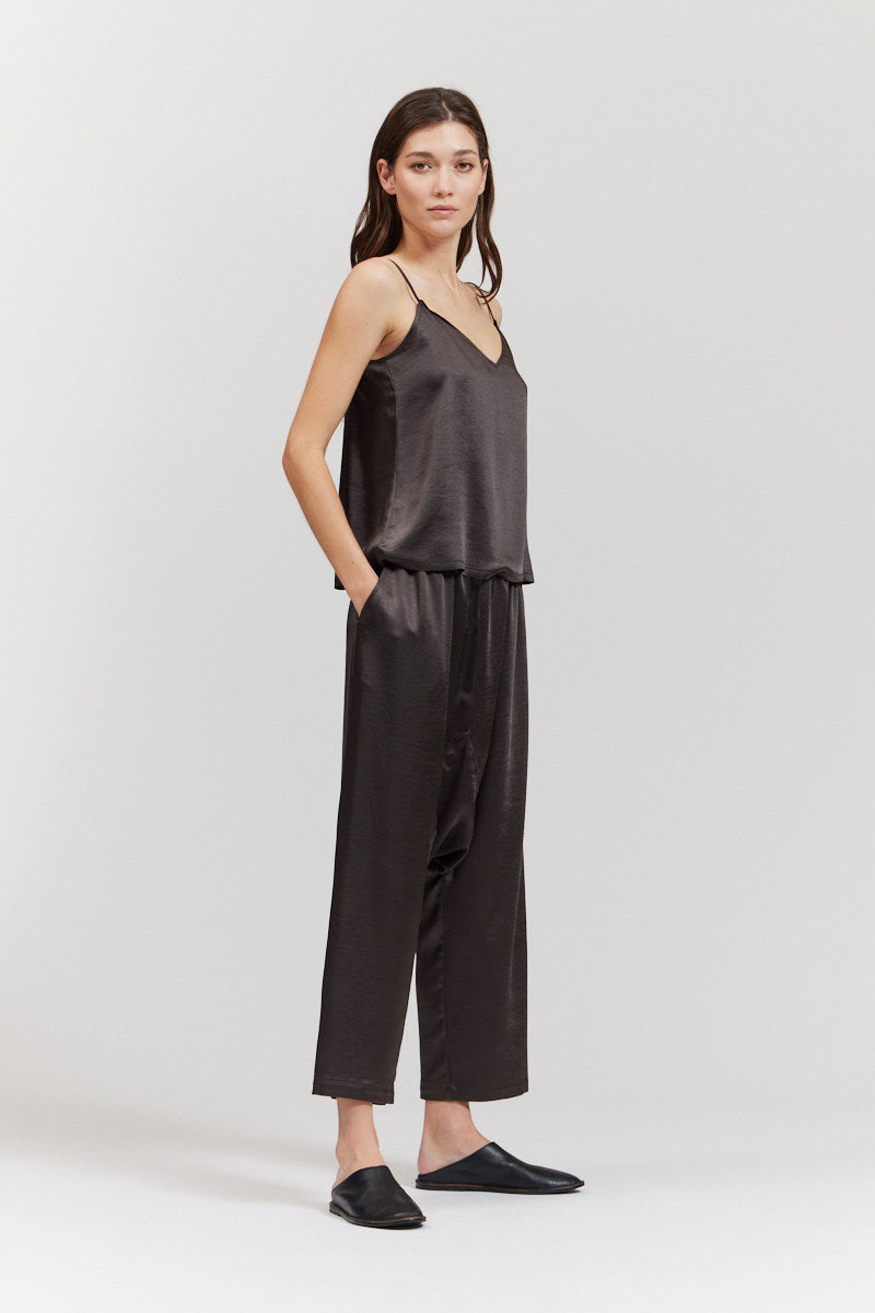 Bias Satin Raw Edge Tank