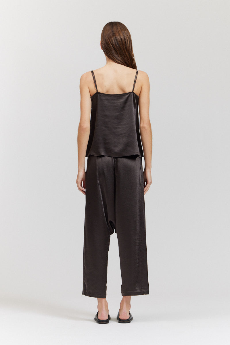 Bias Satin Raw Edge Tank