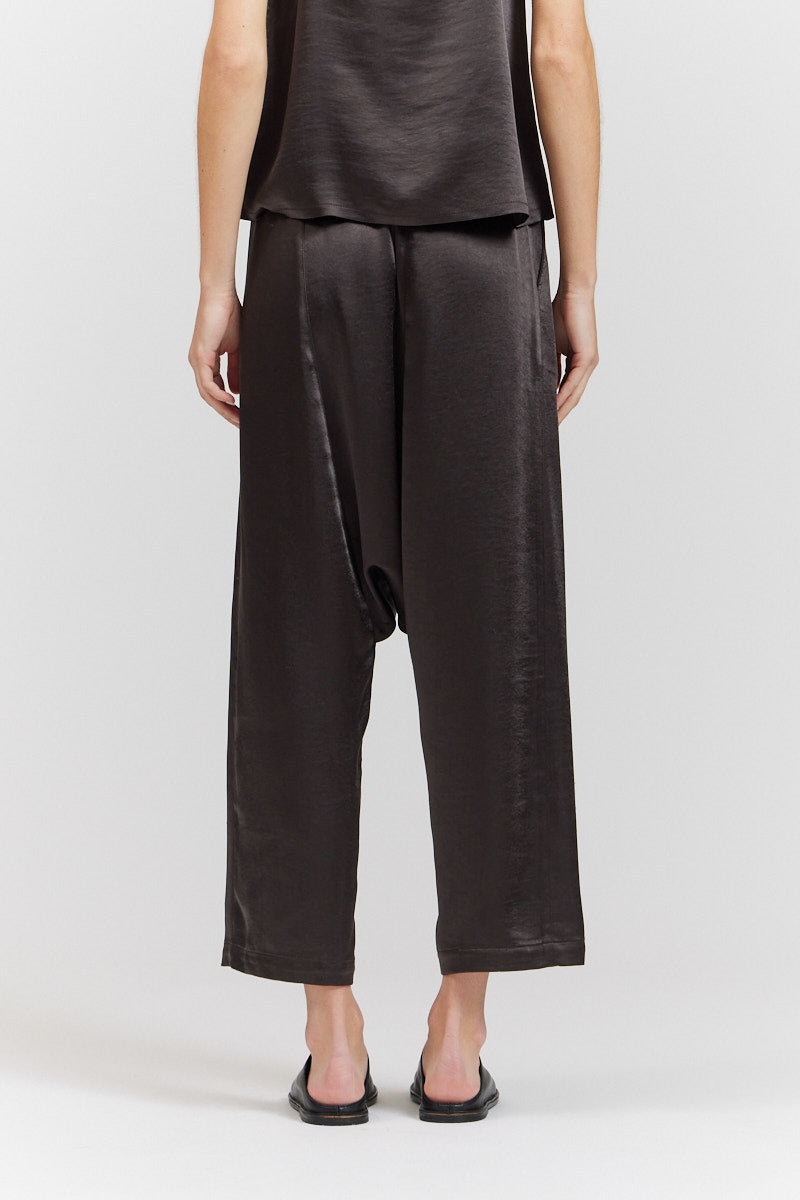 Drop Crotch Satin Pants