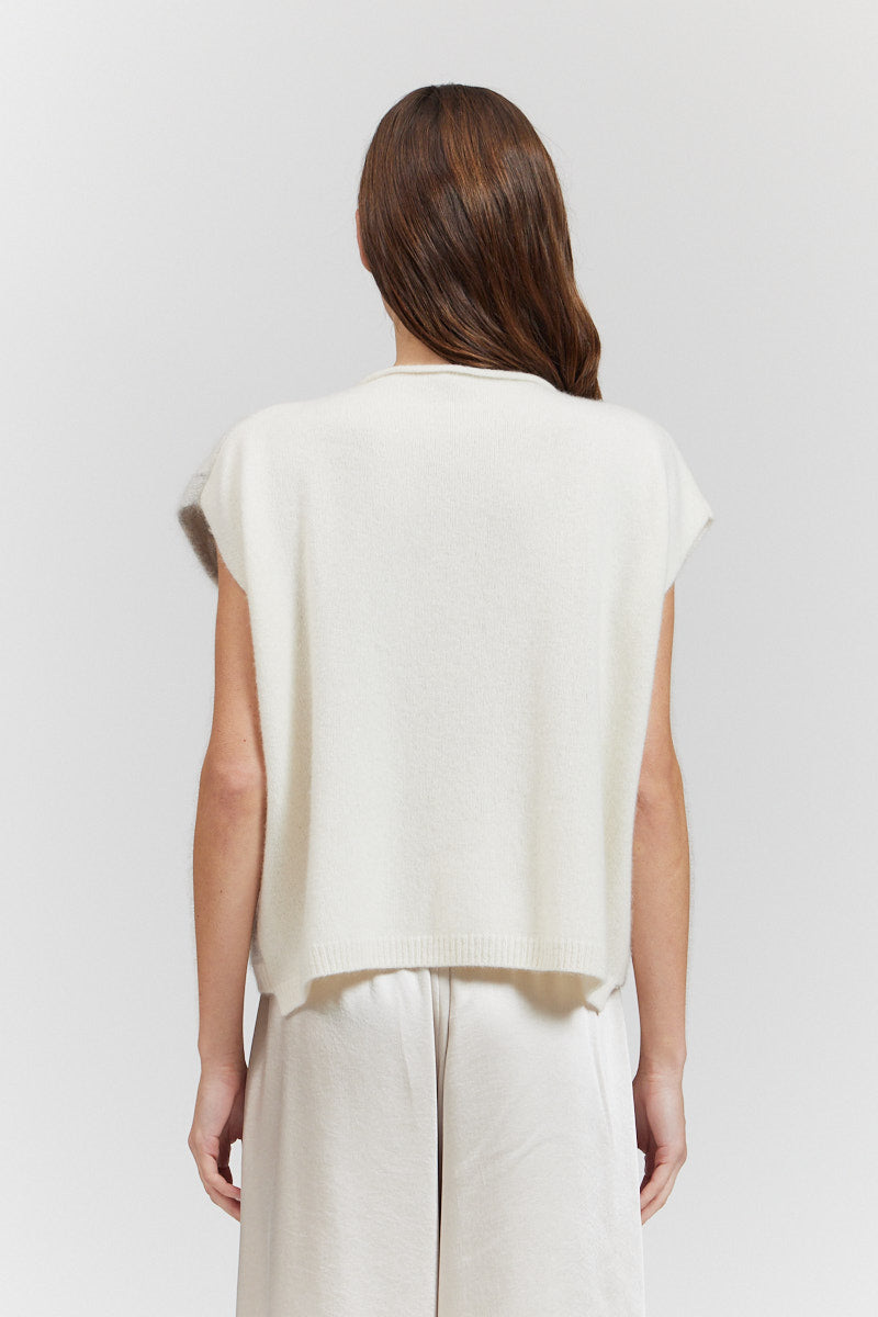 Color Block Knit Shell