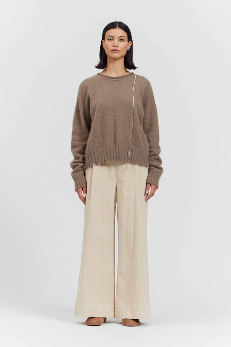 Distress Hem Sweater
