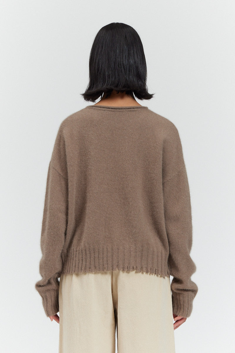 Distress Hem Sweater