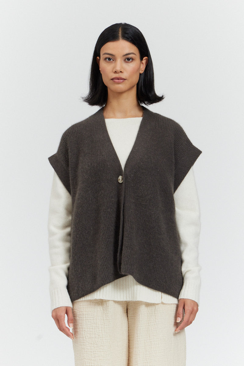 Waffle Texture Knit Vest