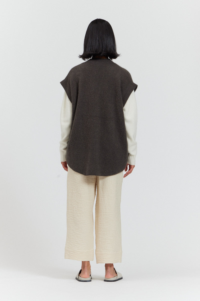 Waffle Texture Knit Vest