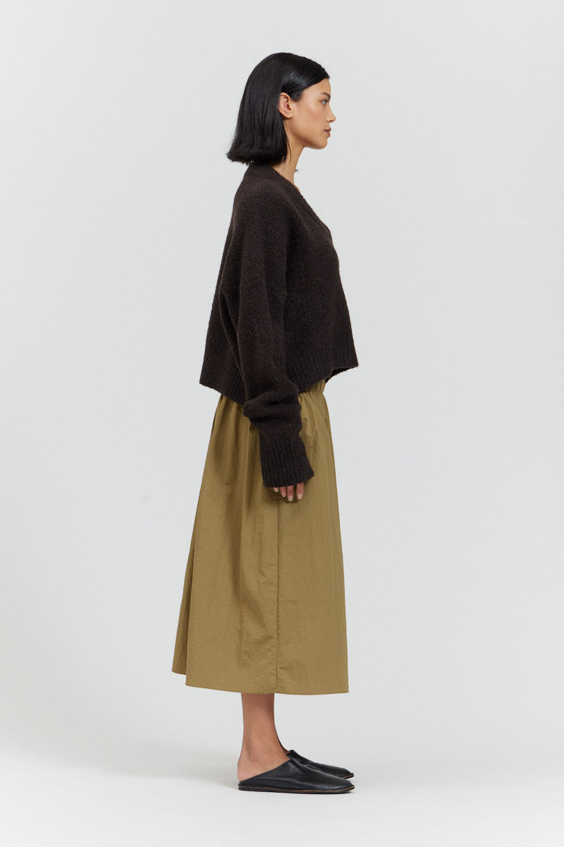 Crop Fuzzy Sweater
