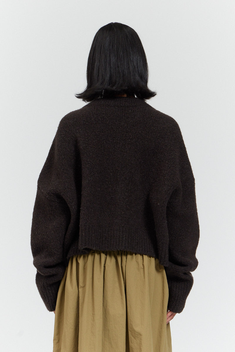 Crop Fuzzy Sweater