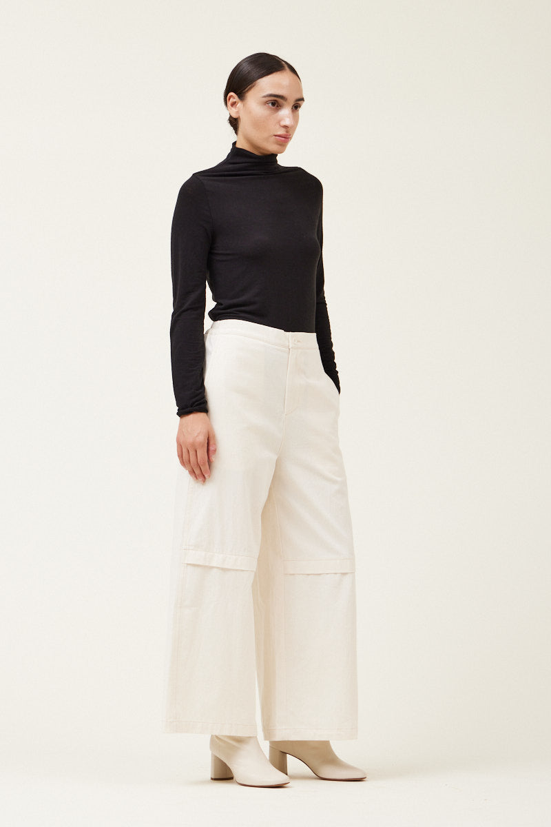 Turtleneck Jersey Top