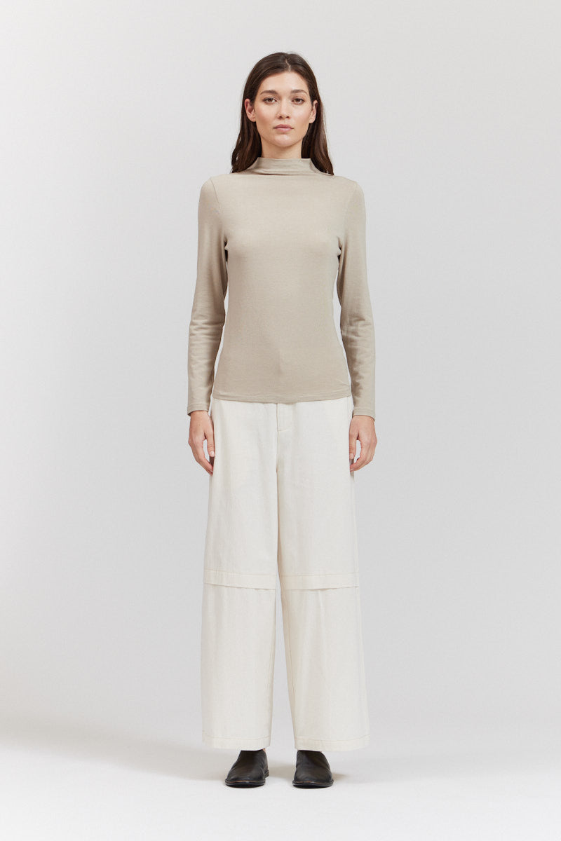 Turtleneck Jersey Top