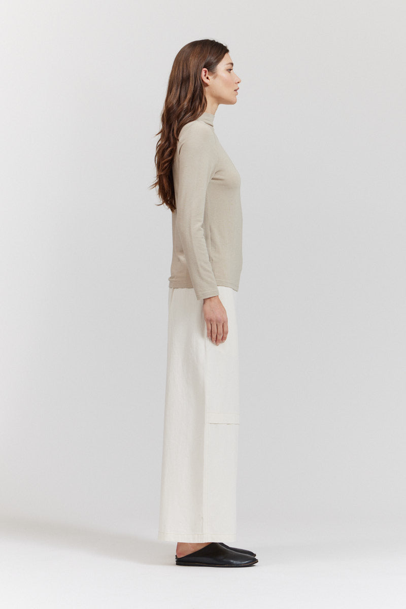 Turtleneck Jersey Top