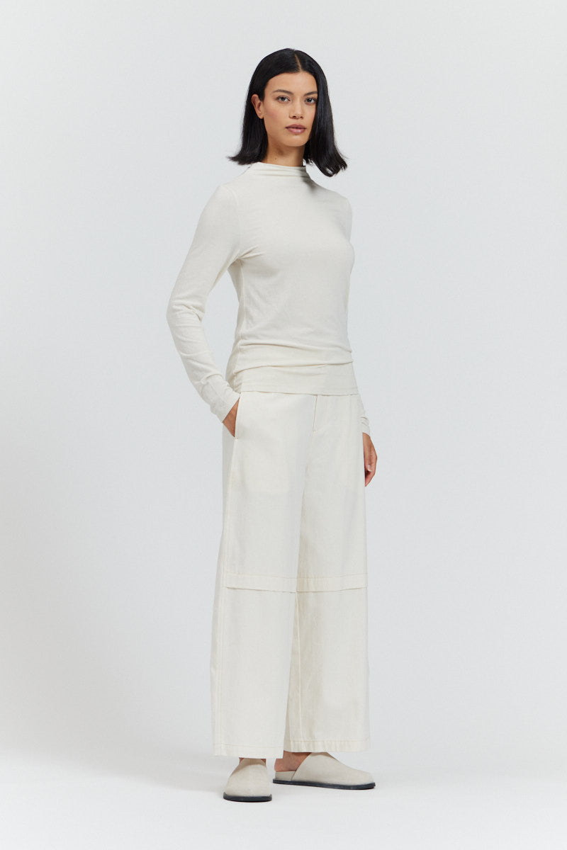 Turtleneck Jersey Top