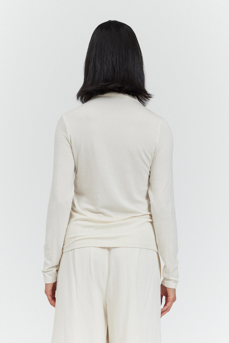 Turtleneck Jersey Top