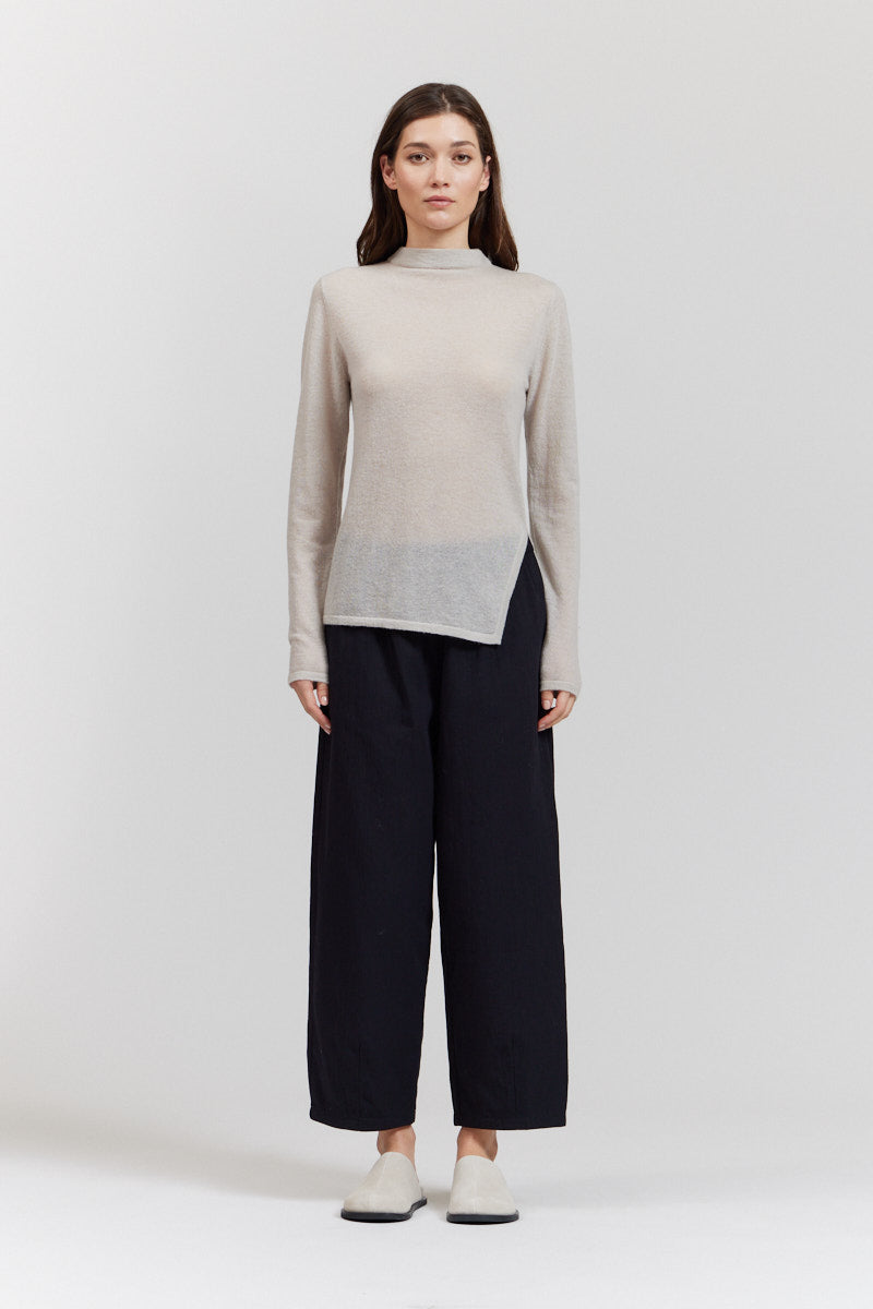 Side Slit Detail Knit Top