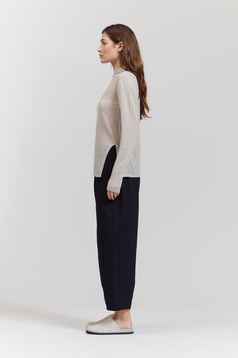 Side Slit Detail Knit Top