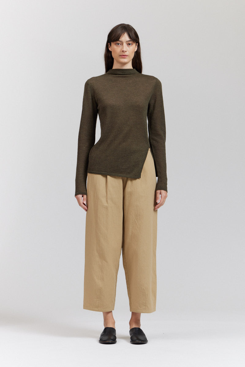 Side Slit Detail Knit Top