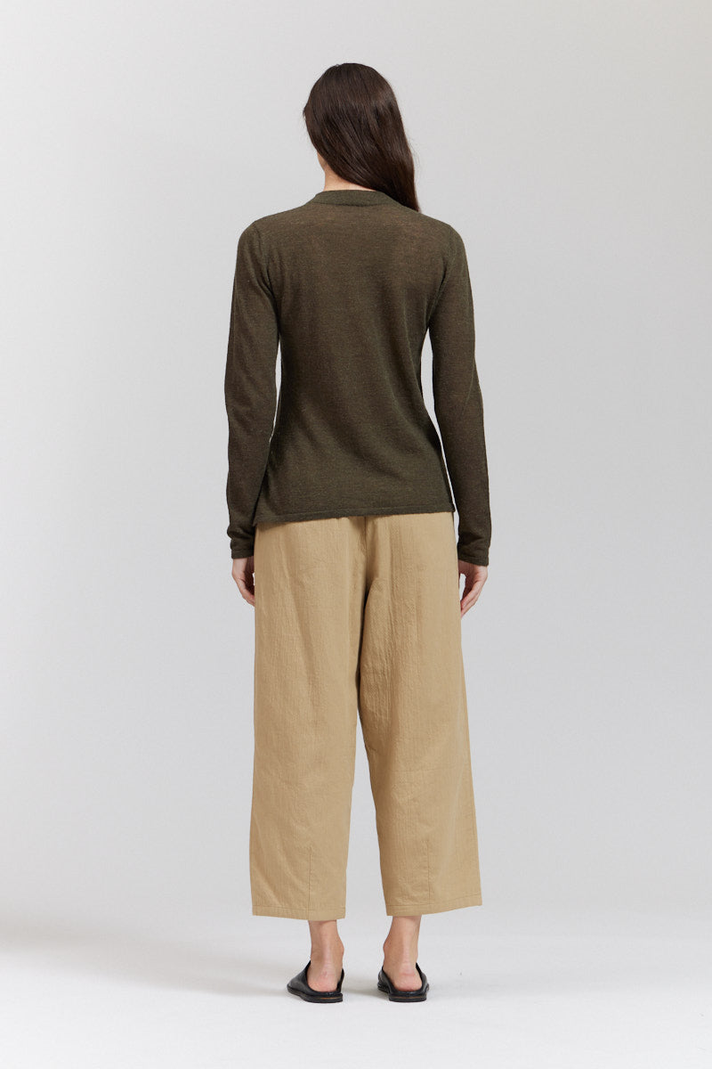 Side Slit Detail Knit Top