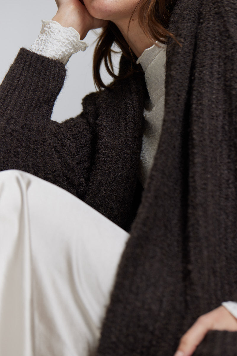 Long Shawl Collar Cardigan