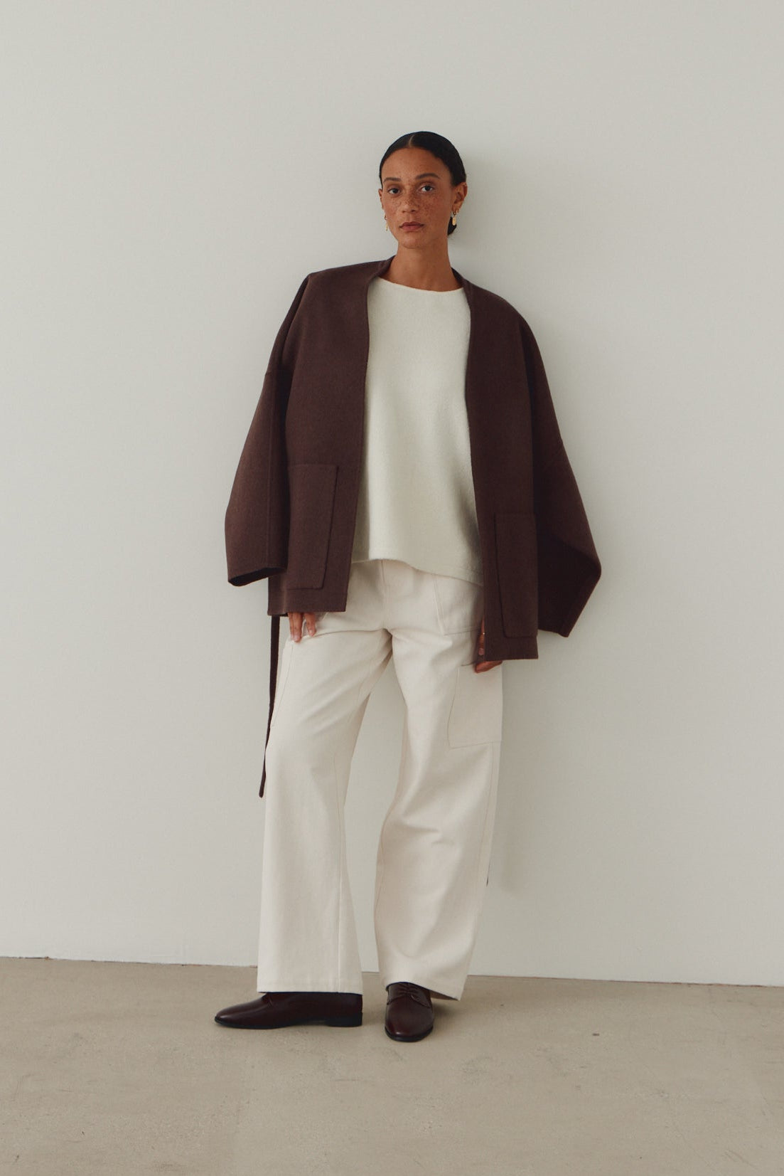 Oversized Short Wool Coat