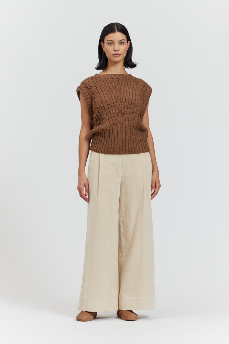 Cable Knit Vest