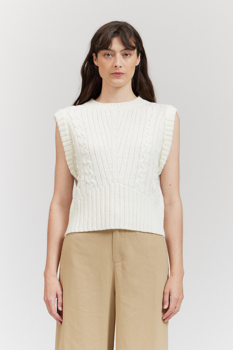 Cable Knit Vest