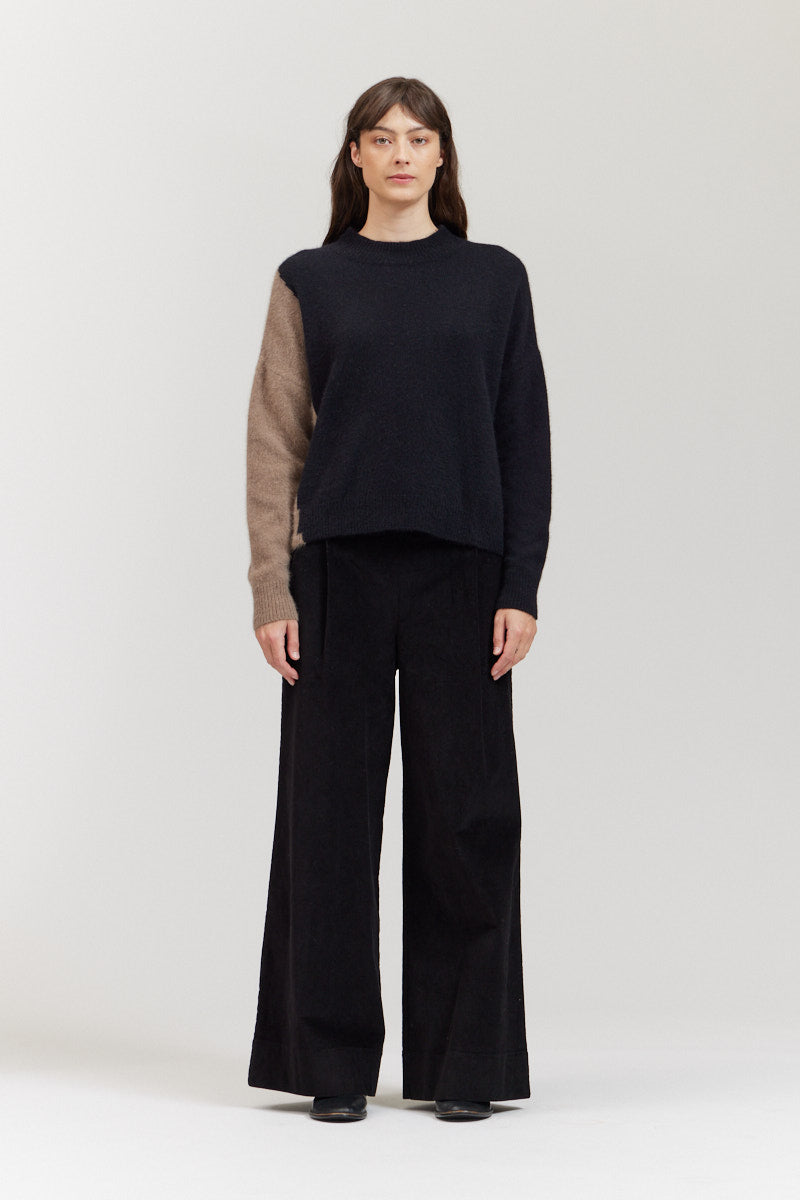 Color Block Pullover Sweater