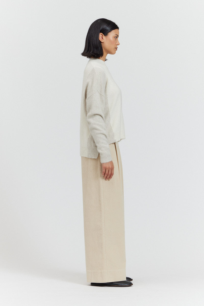 Color Block Pullover Sweater