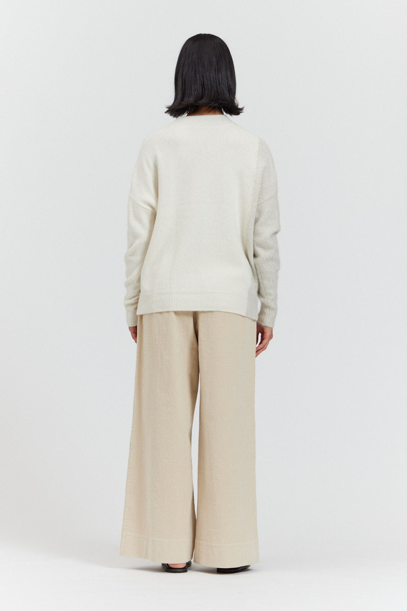 Color Block Pullover Sweater