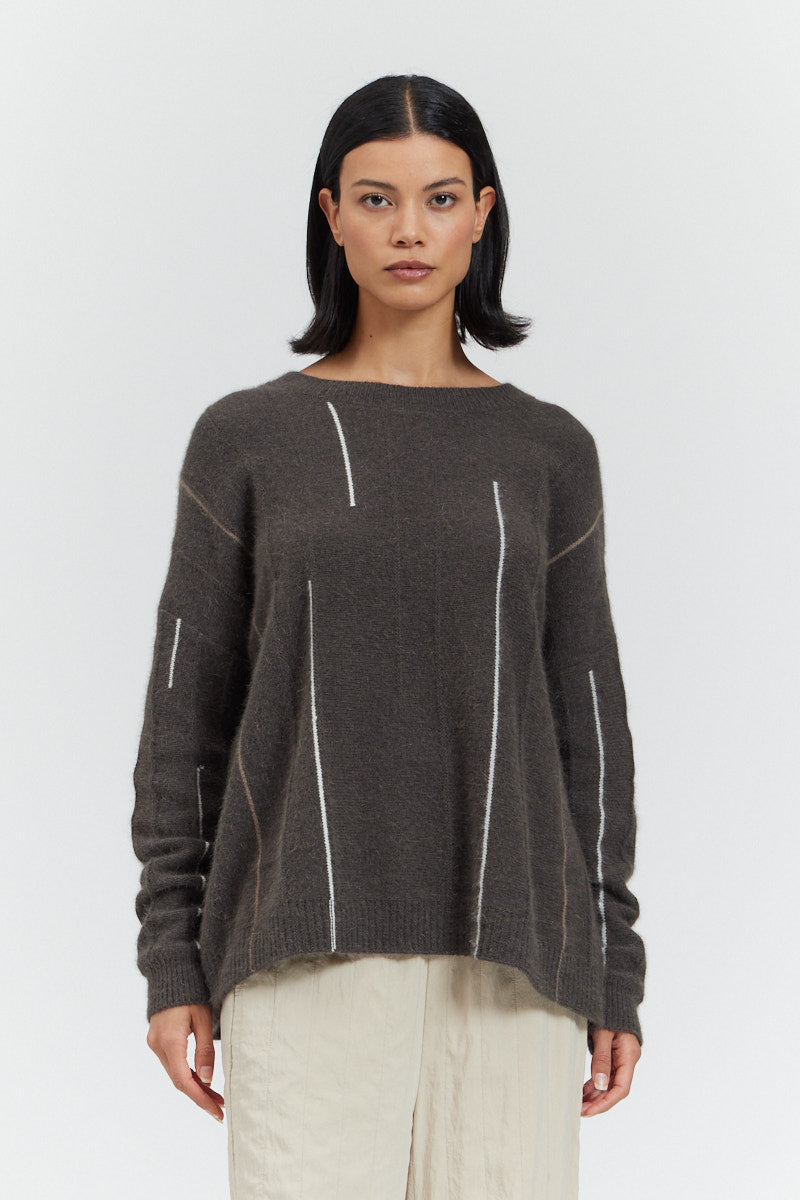 Vertical Multi Stripe Sweater