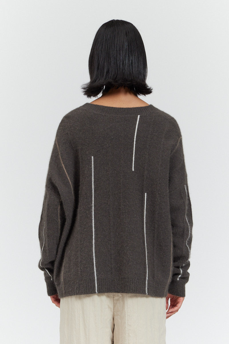 Vertical Multi Stripe Sweater