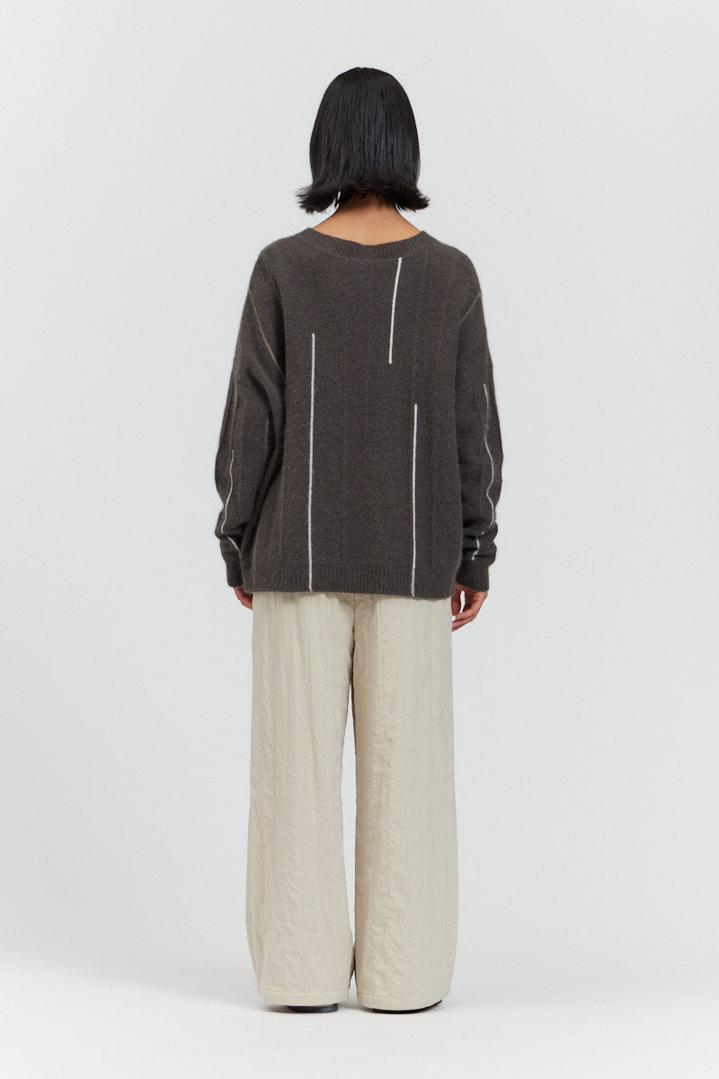 Vertical Multi Stripe Sweater