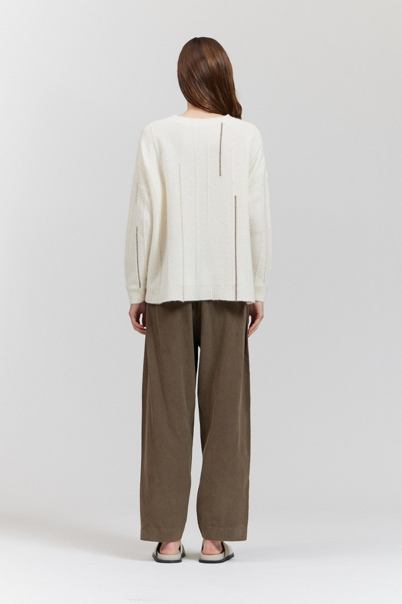 Vertical Multi Stripe Sweater