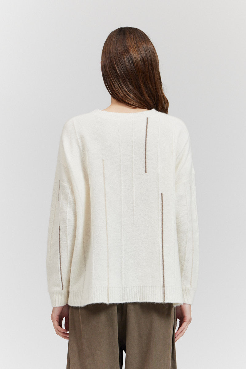 Vertical Multi Stripe Sweater