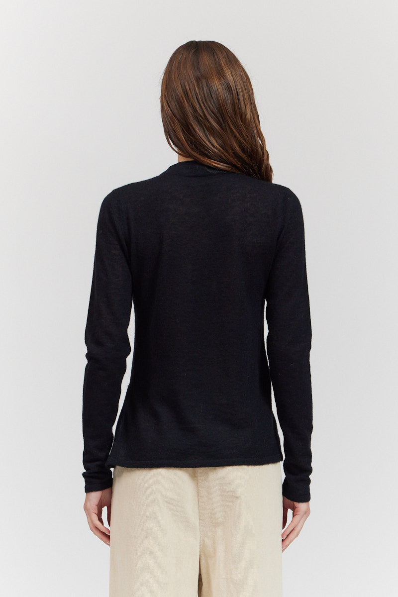 Side Slit Detail Knit Top