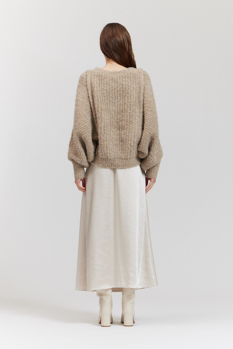 Longline Satin Skirt