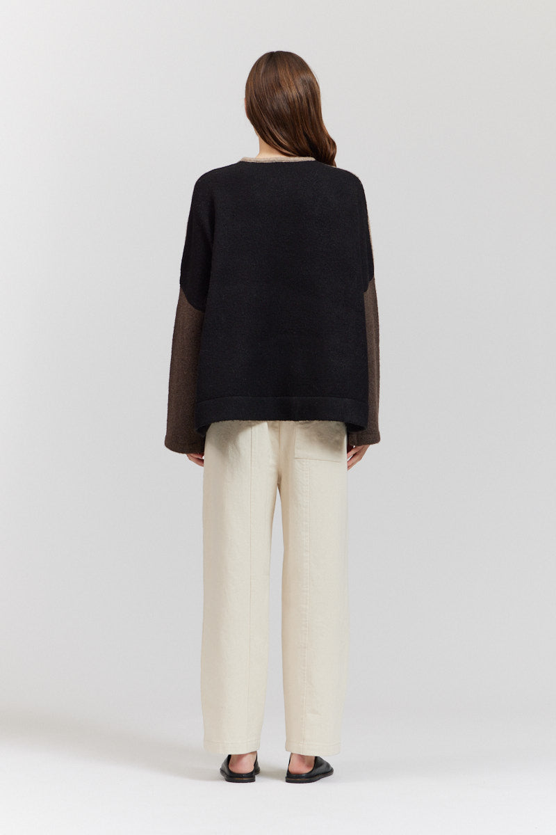 Mismatch Pocket Denim Pants