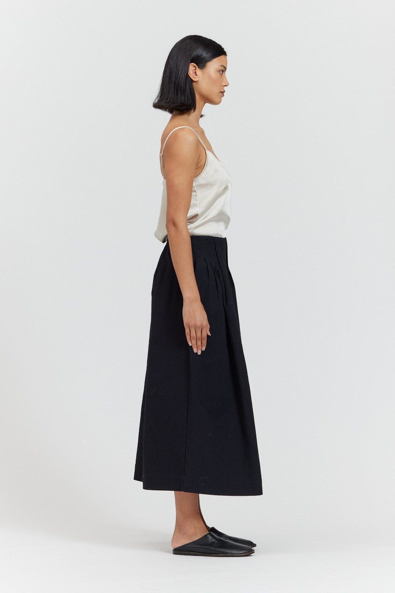 Pleated Midi Skirt