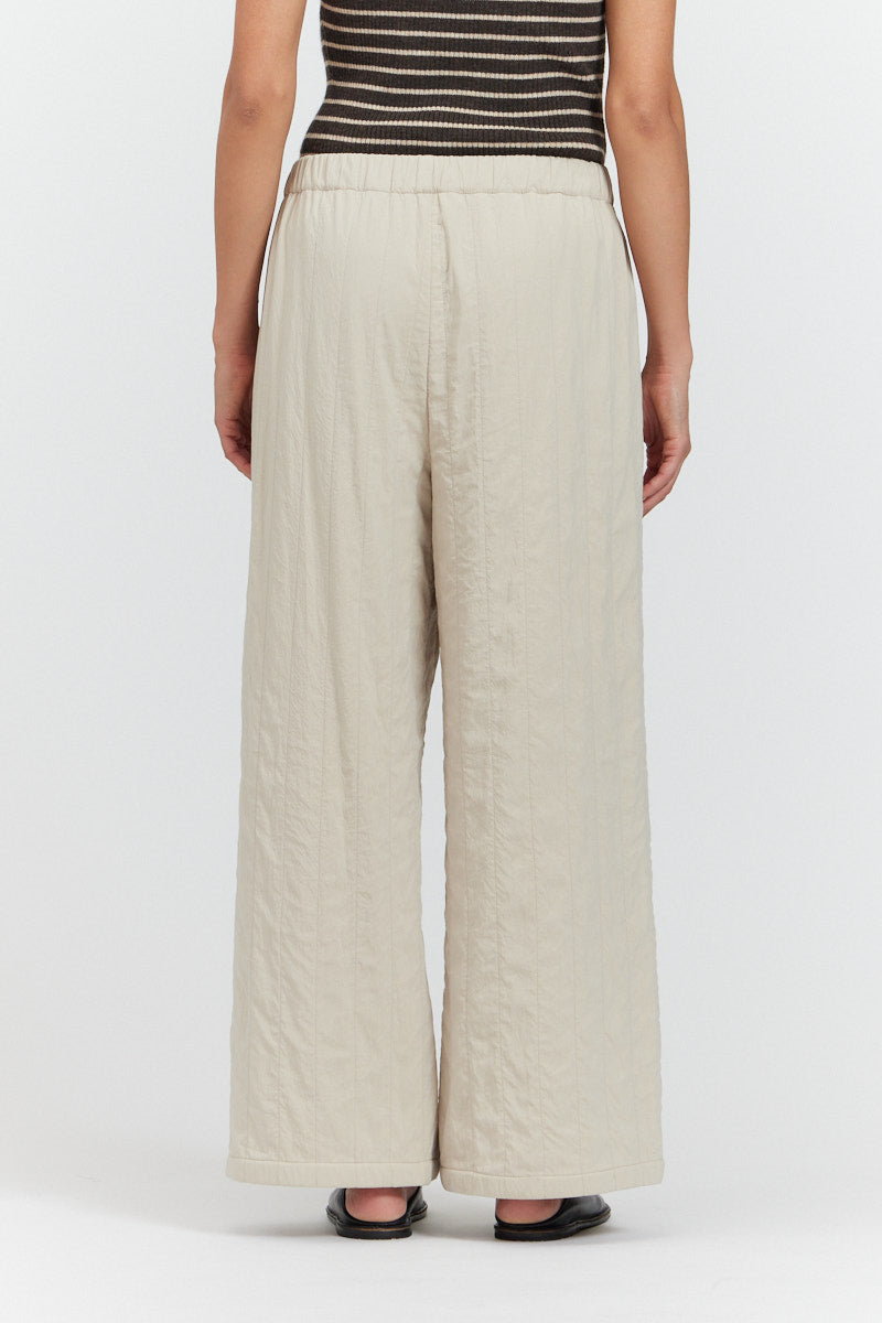 Padded Straight Pants