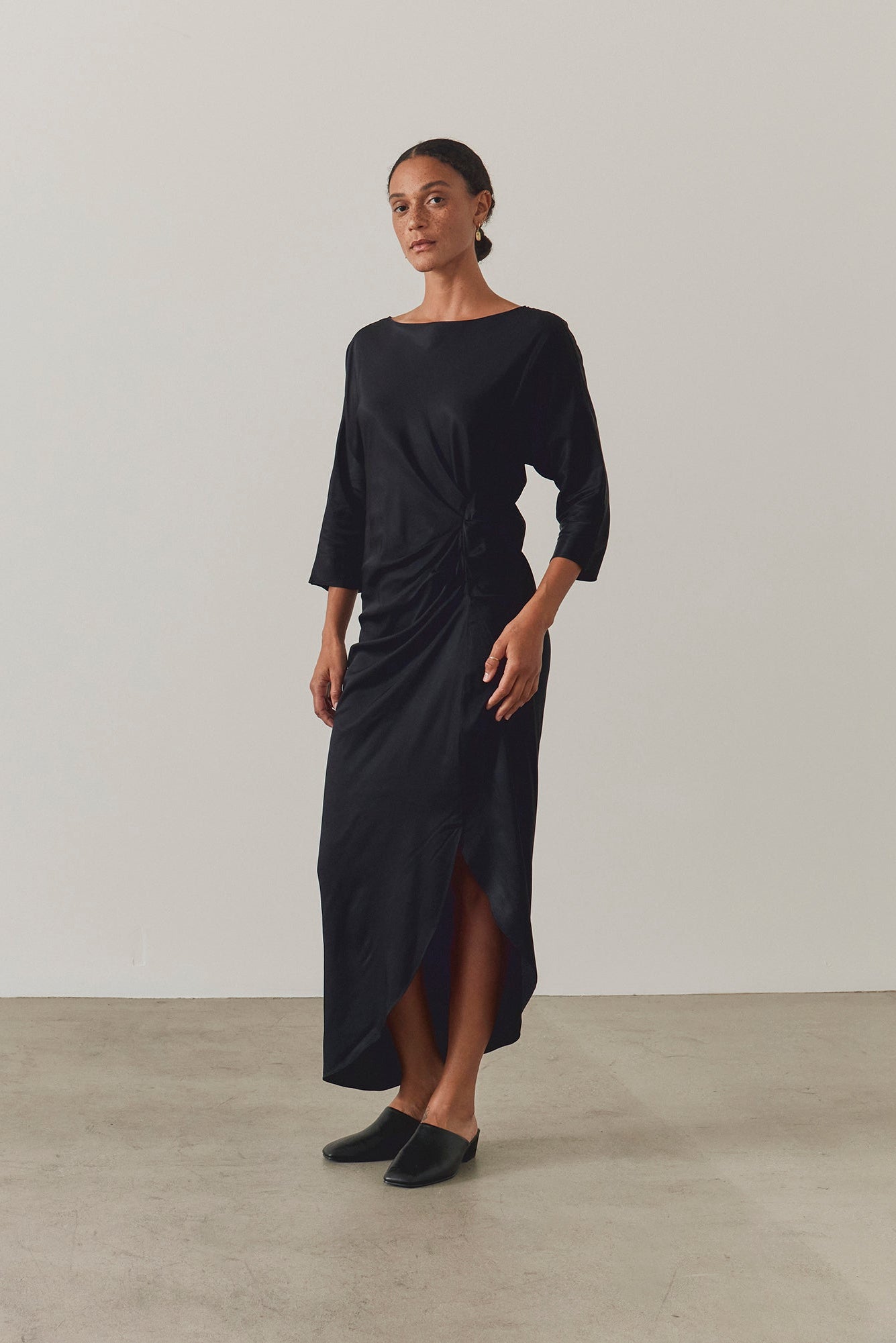 Gathered Sheath Dress