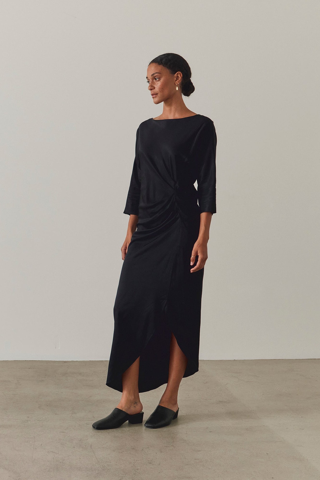 Gathered Sheath Dress