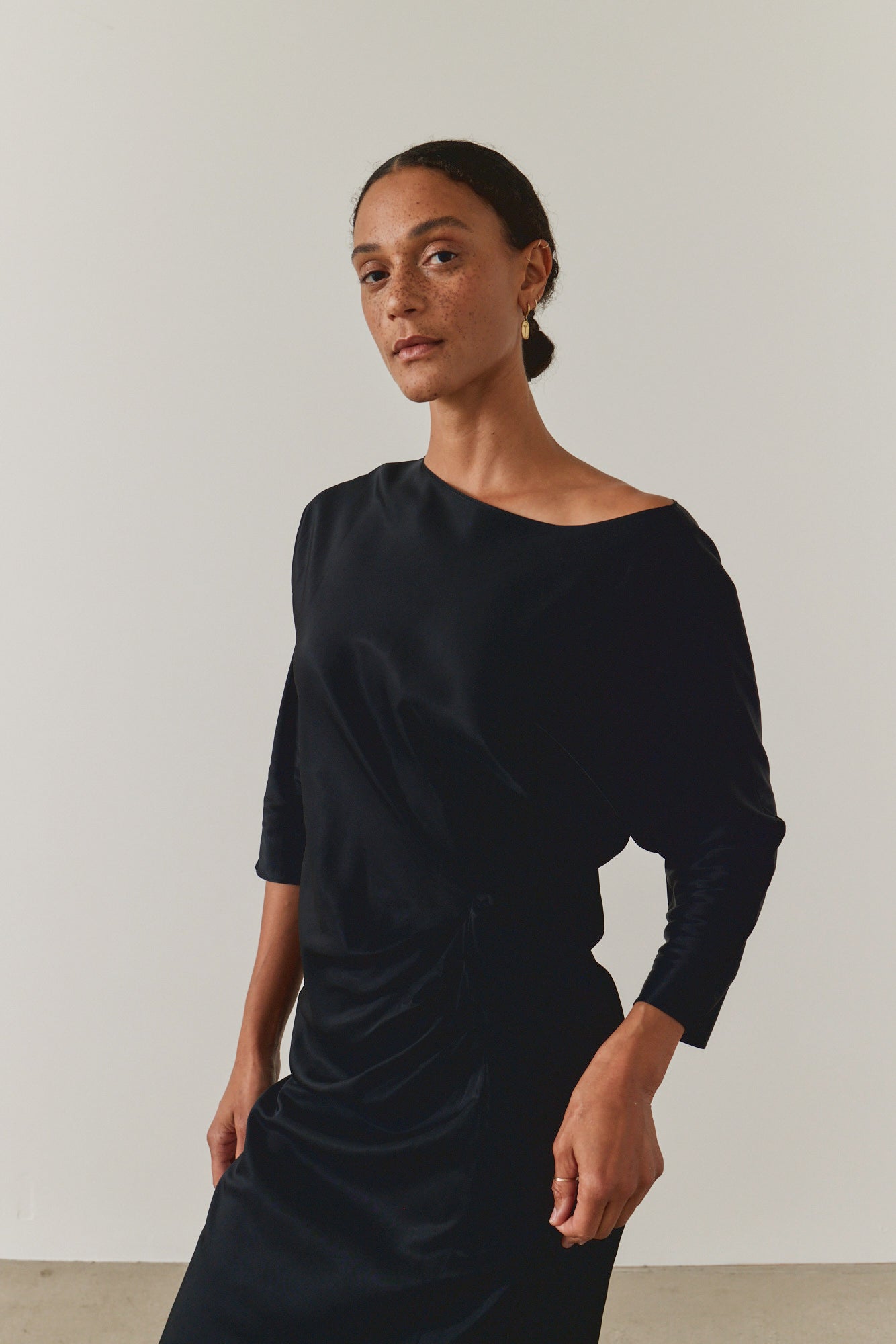 Gathered Sheath Dress