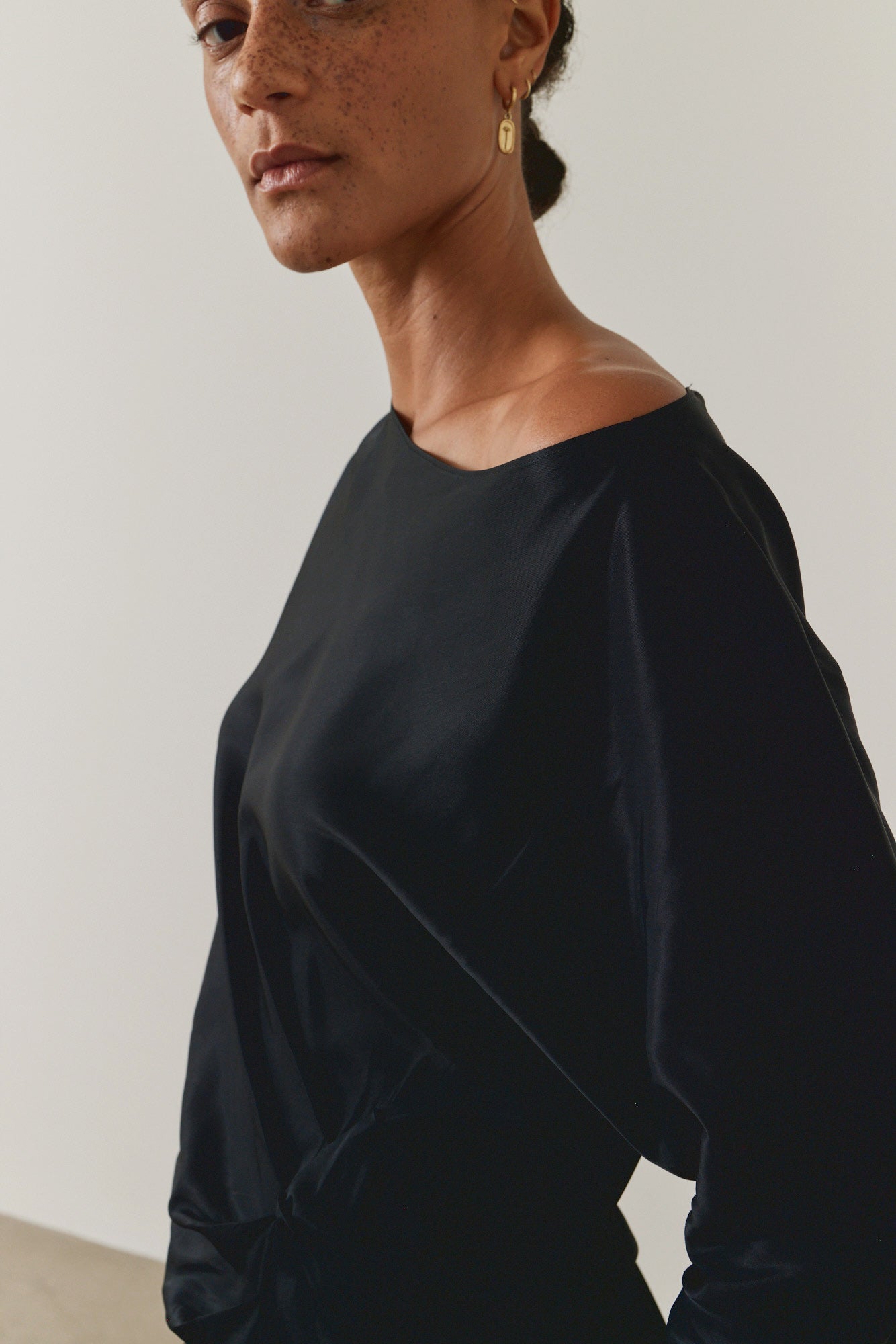 Gathered Sheath Dress