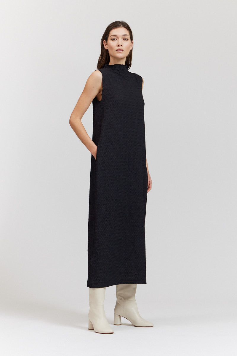 Stretch Scrunch Dress Medium / Black