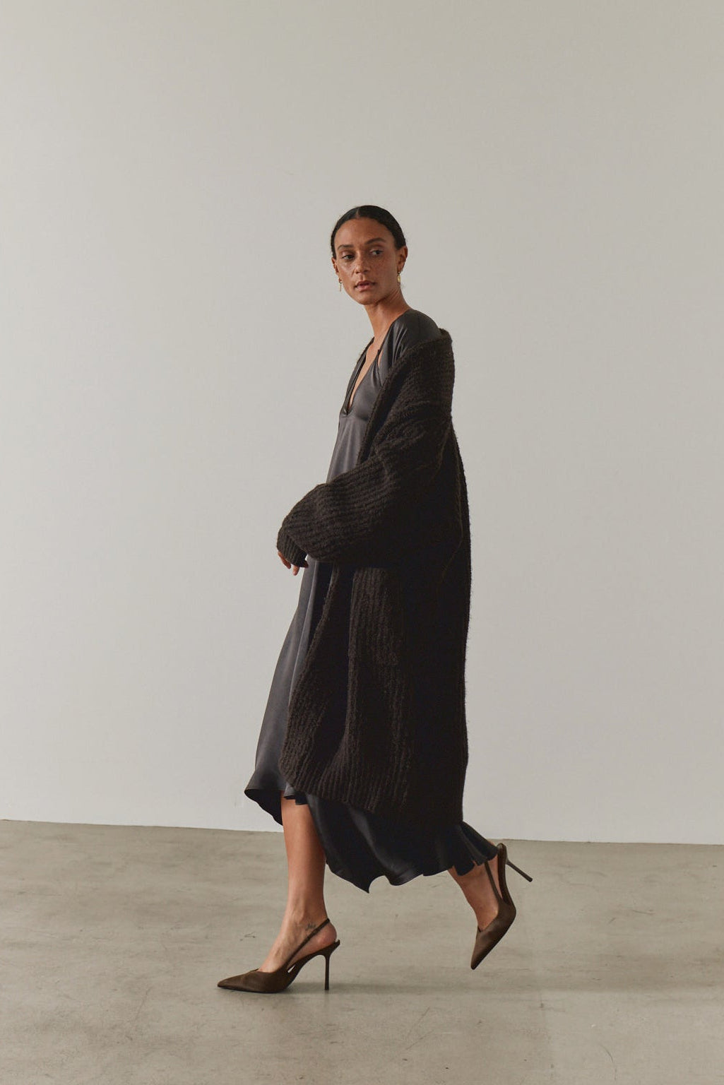 Long Shawl Collar Cardigan