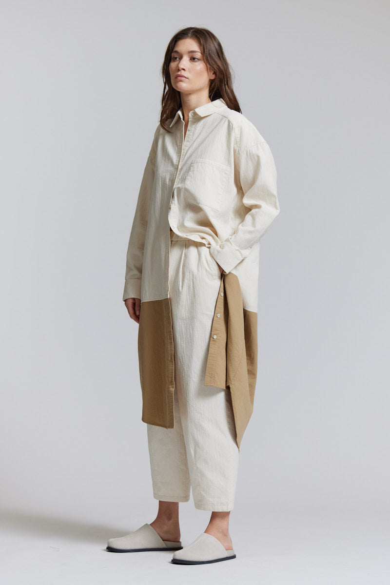 Two Tone Shirt Dress