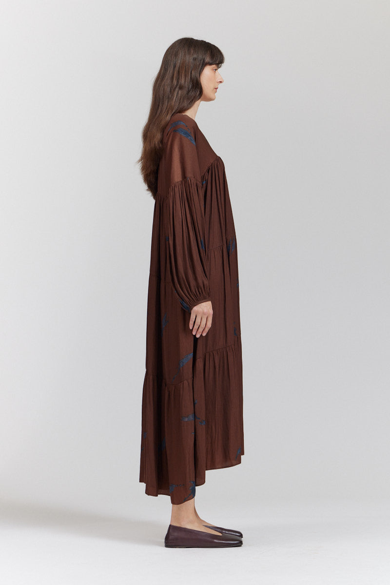 Printed Tiered Maxi Dress