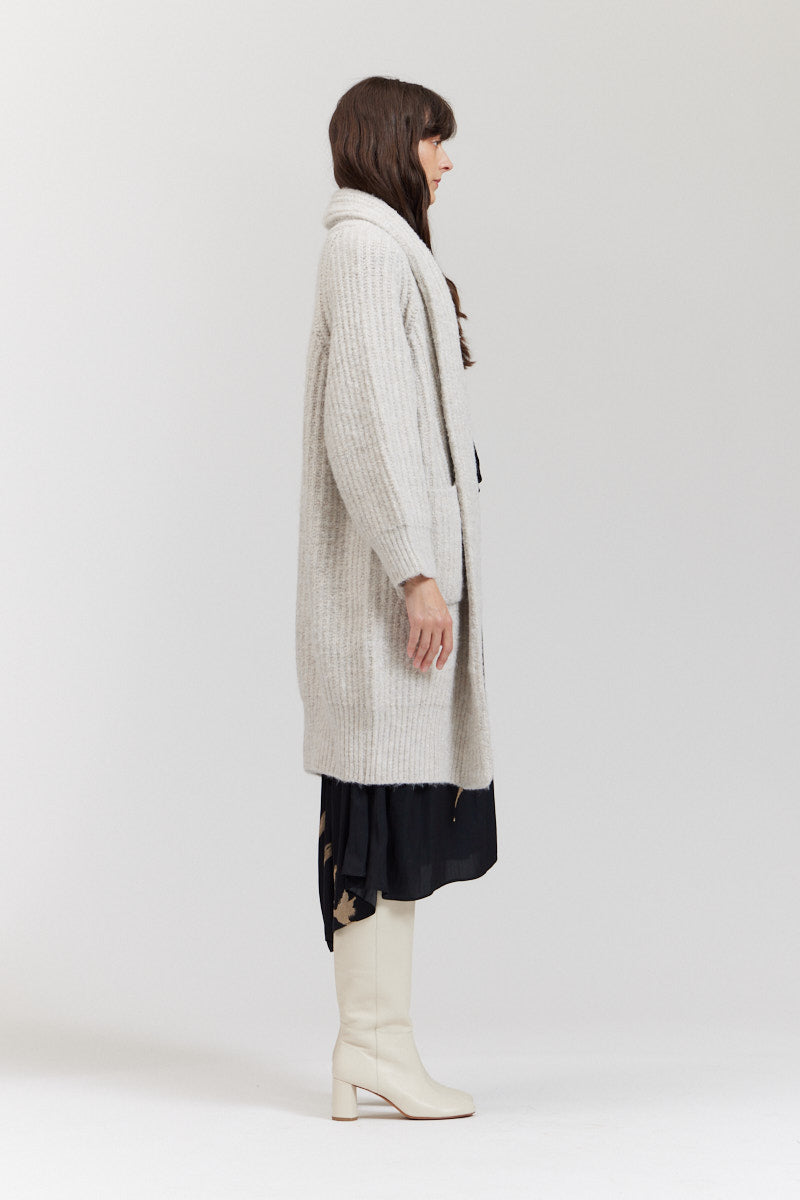 Long Shawl Collar Cardigan