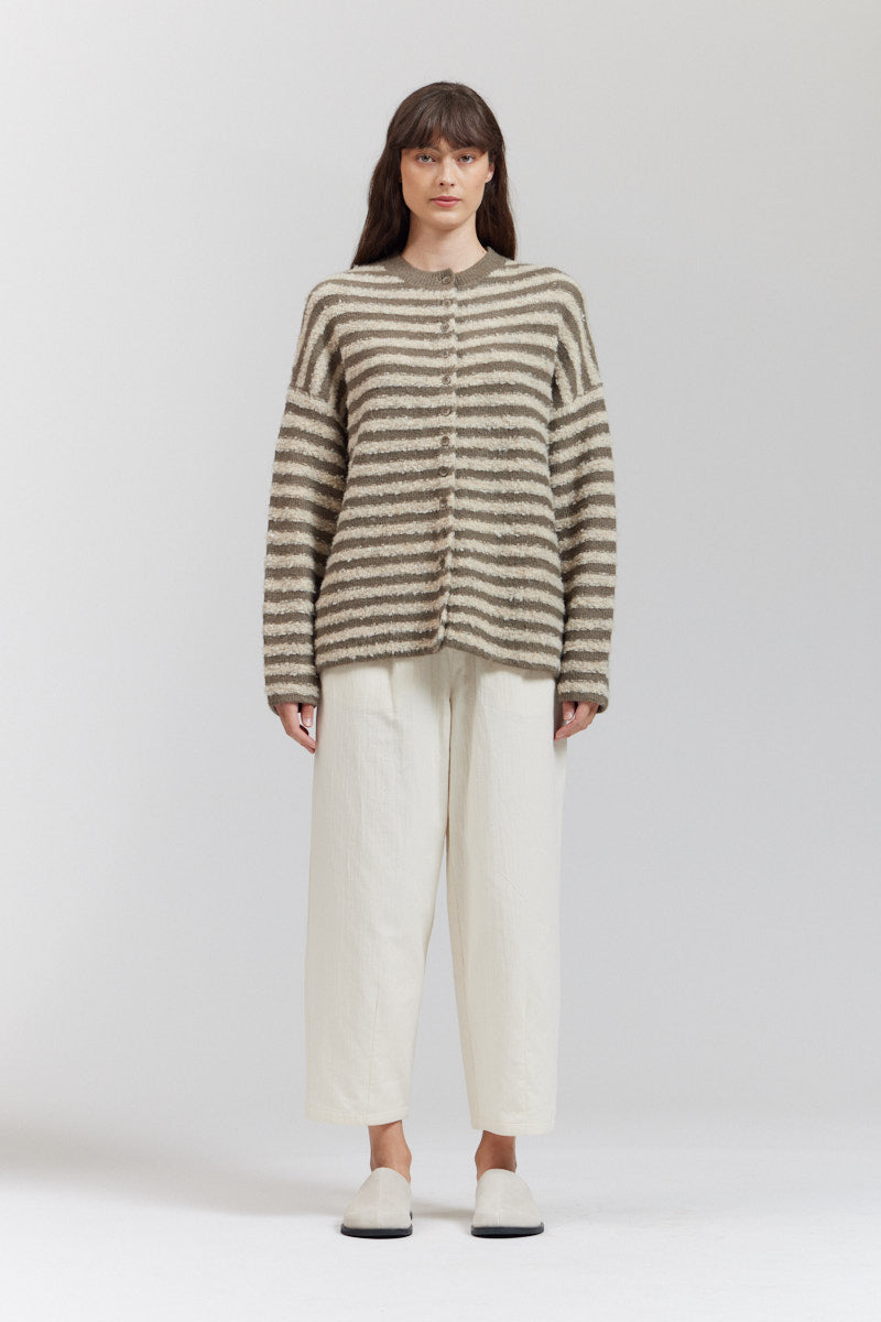 Texture Stripe Cardigan